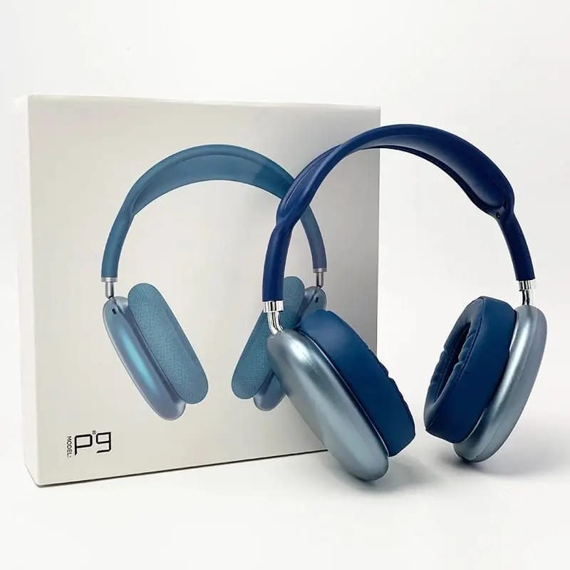P9 Wireless Headphones Blue - Product Shot