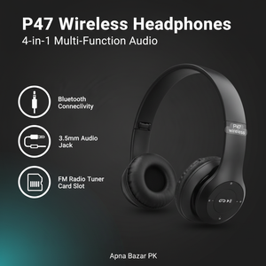 P47 Headphones Features Infographic