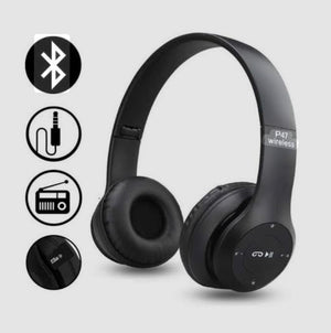 P47 Headphones Features – Bluetooth FM Radio AUX