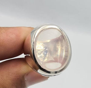 Silver Dudhia Ring on hand