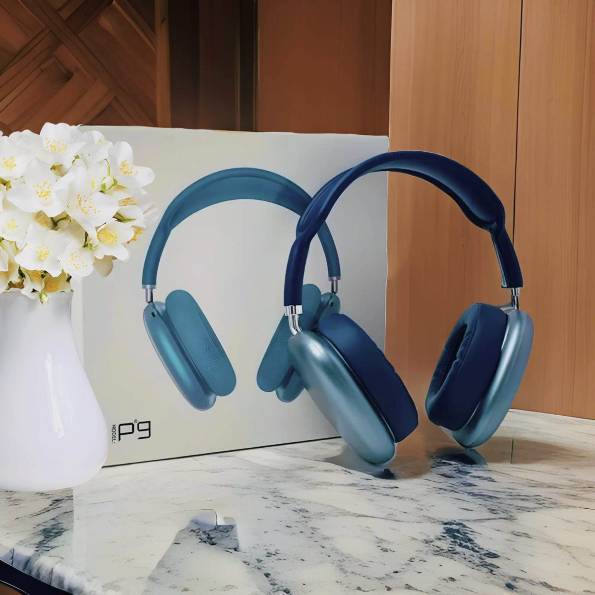 P9 Wireless Headphones Black - Unboxing