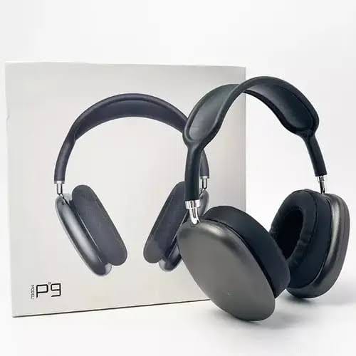 P9 Wireless Headphones Black - Studio Shot