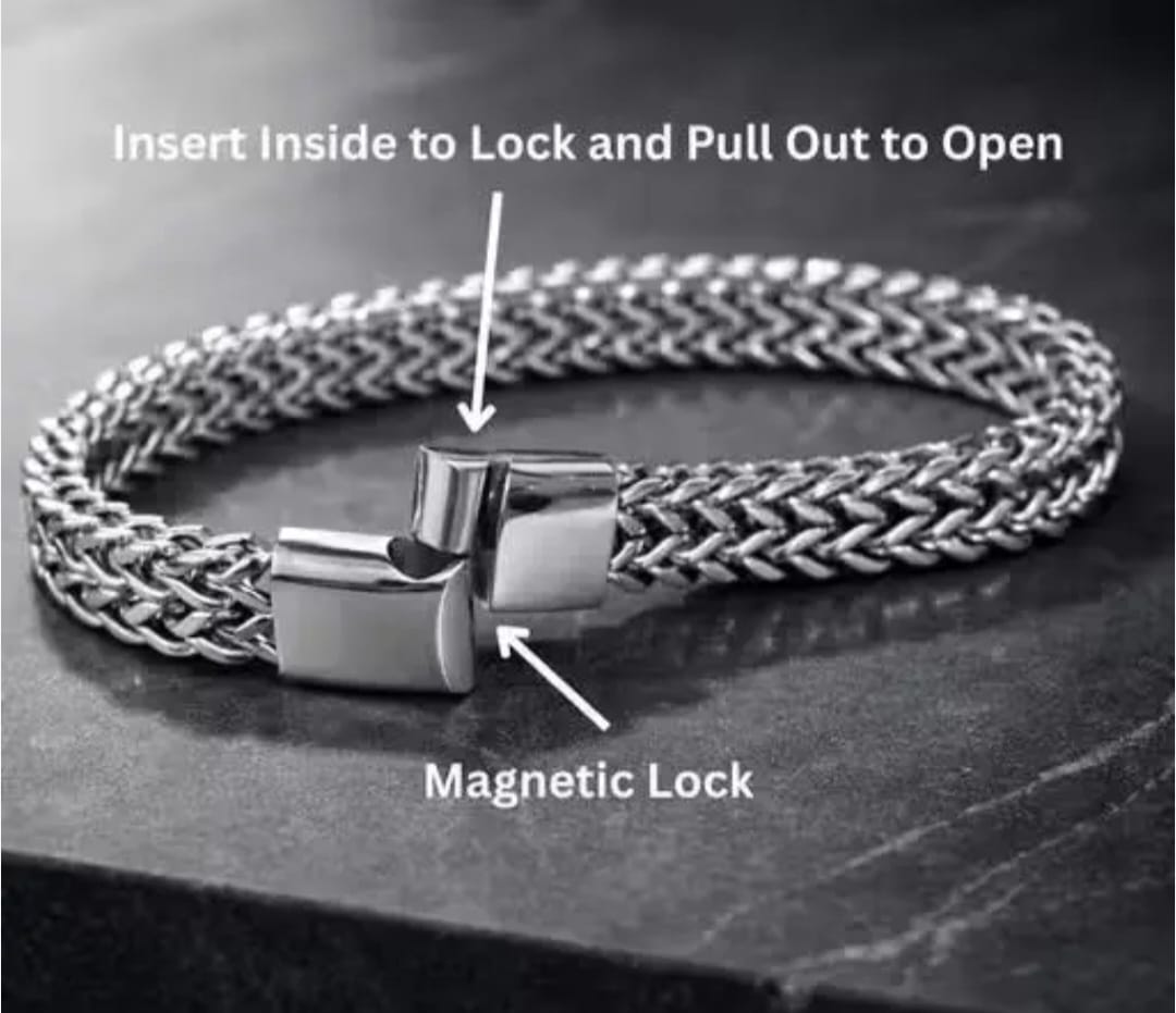 Premium Cuban Chain Bracelet Silver - Product Collage