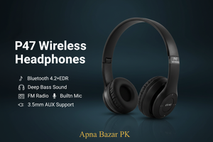 P47 Wireless Headphones Creative Banner