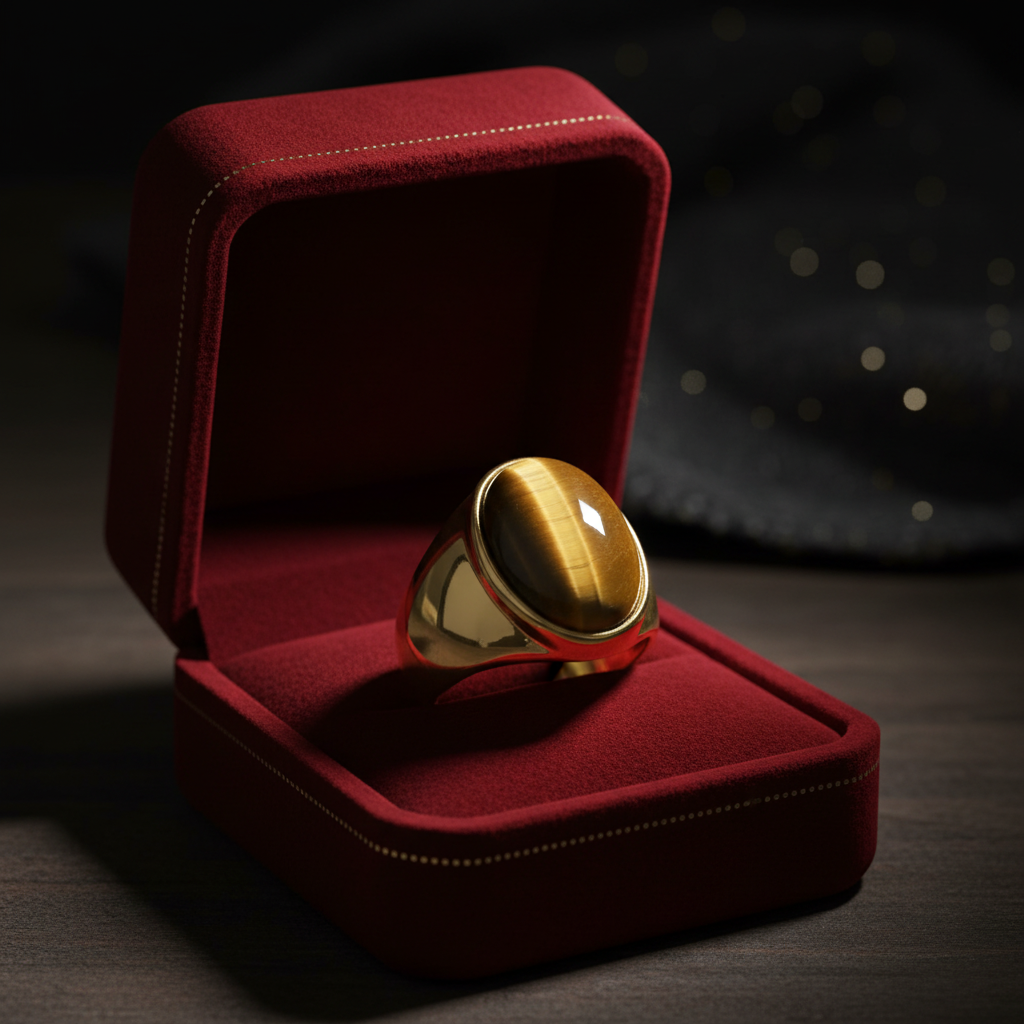 Silver Dudhia Stone Men's Ring – Sterling Silver Moonstone Band